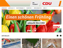 Tablet Screenshot of cdu-troisdorf.de